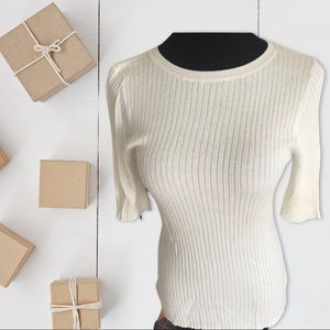 EXPRESS - White Stretch Top - Size S